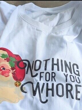 🎄🎁 NOTHING FOR YOU CHRISTMAS x PEACE GARDEN DESIGNS 🎁🎄 SS TEE 😜 NWT